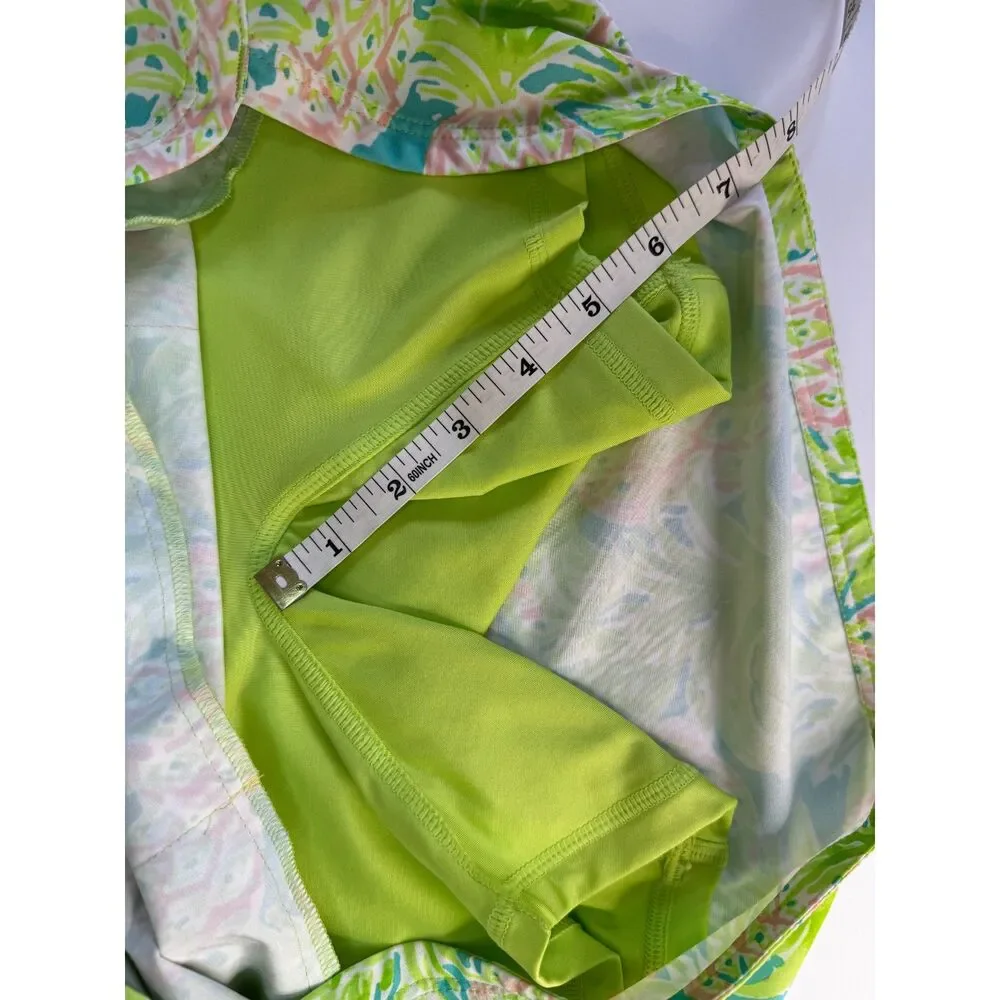 RLX Ralph Lauren Ladies Skort Size Small Lime, Blue and Pink Pineapples